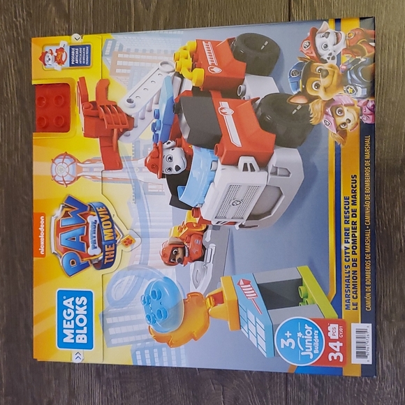 🚒 Mega Bloks PAW Patrol Marshall's City Fire Rescue - New in Box - Picture 11 of 11